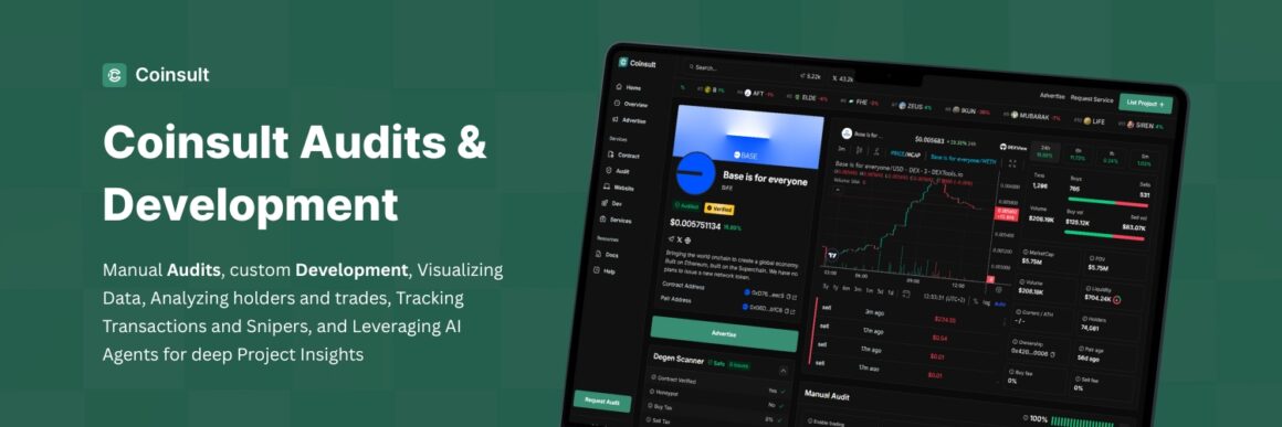 Coinsult Sets the Standard in Smart Contract Audits With Proven Track Record and Introduces New Dashboard